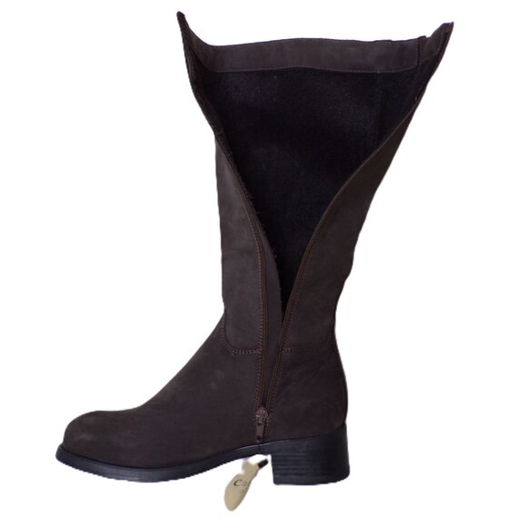 🆕 LA CANADIENNE Love Knee High Lined Waterproof Suede Boot 7 Gray - Picture 11 of 13